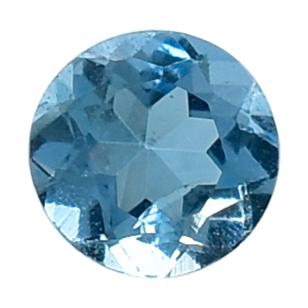 AQUAMARINE CUT ROUND (A++++) (SI) 2.60MM 0.07 Cts.