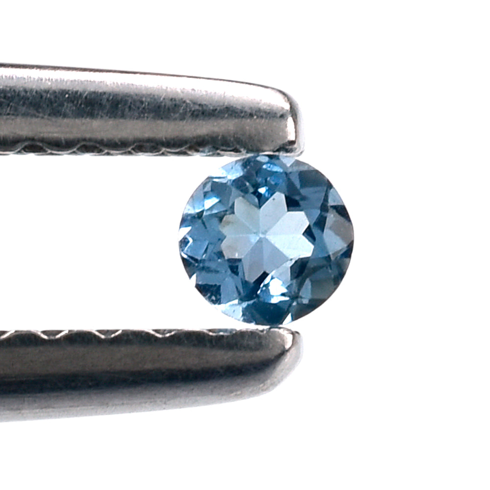 AQUAMARINE CUT ROUND (A++++) (SI) 2.60MM 0.07 Cts.