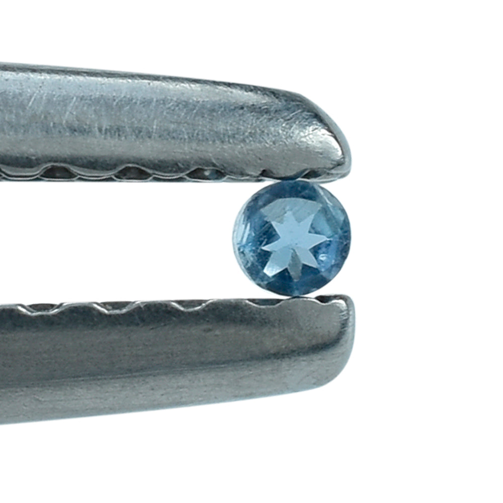 AQUAMARINE CUT ROUND (A++++) (SI) 1.30MM 0.01 Cts.