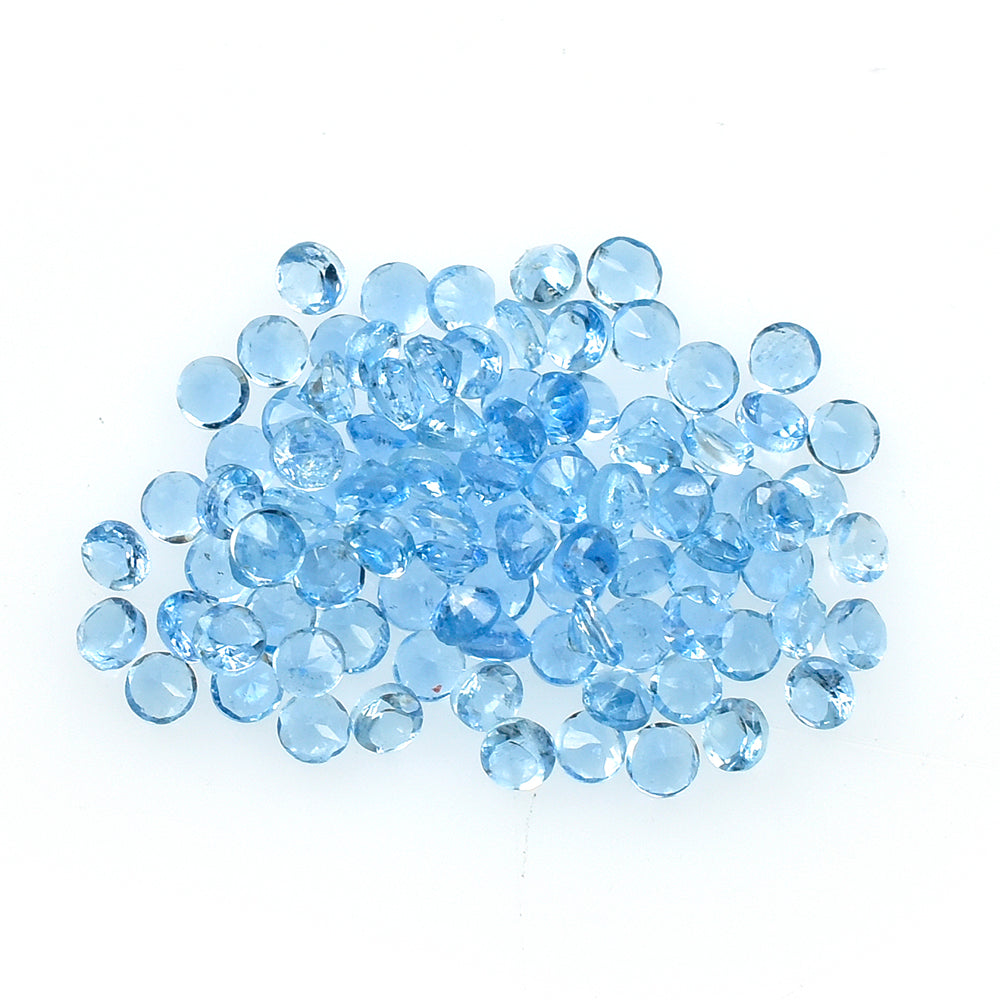 AQUAMARINE CUT ROUND (A++++) (SI) 1.30MM 0.01 Cts.