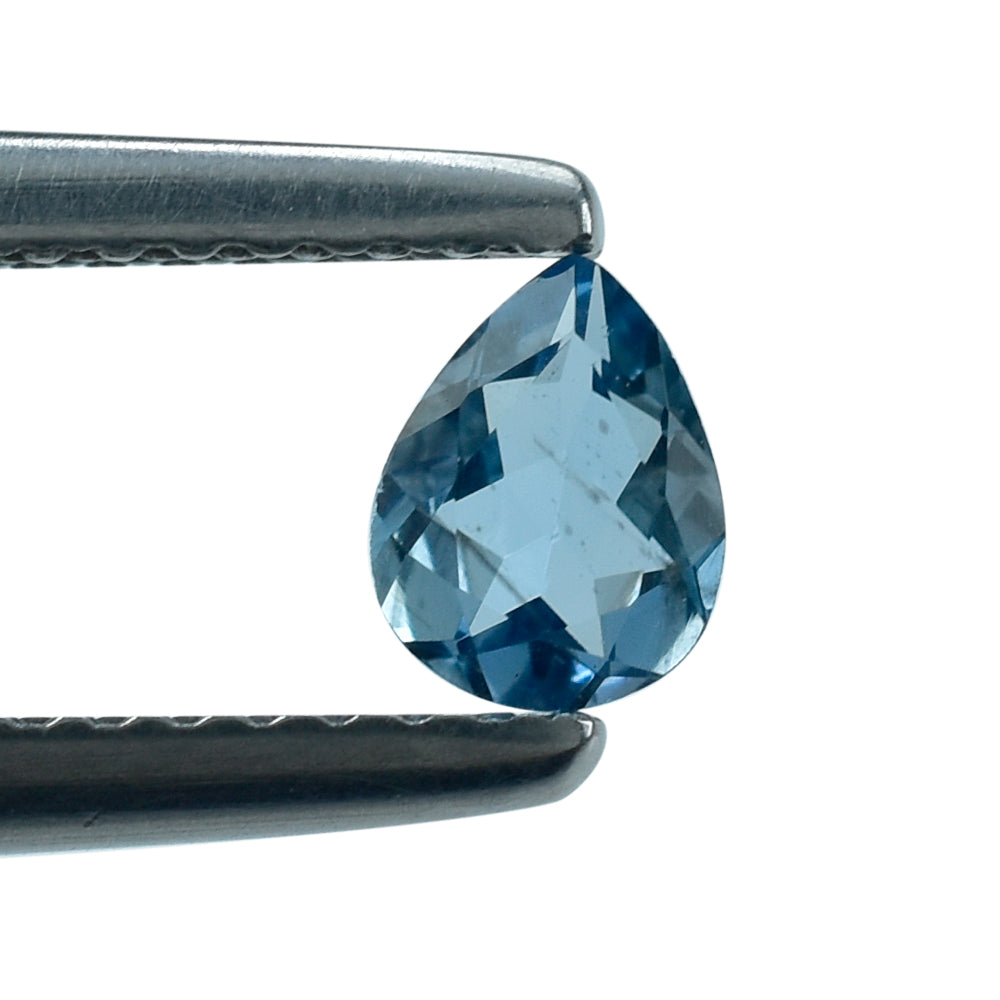 AQUAMARINE CUT PEAR (A++++) 5X4MM 0.25 Cts.