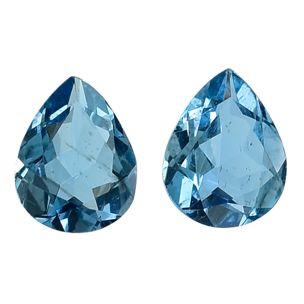AQUAMARINE CUT PEAR (A++++) 5X4MM 0.25 Cts.
