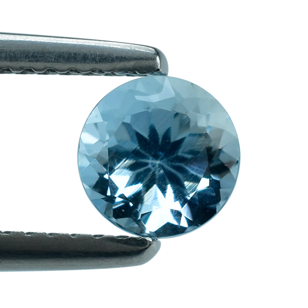 AQUAMARINE CUT ROUND (A+++) 6MM 0.89 Cts.