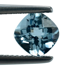 AQUAMARINE CHECKER CUT CUSHION (A+++) 7MM 1.33 Cts.