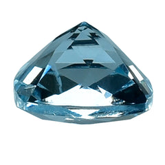 AQUAMARINE CHECKER CUT CUSHION ANTIC (A++) 7MM 1.30 Cts.