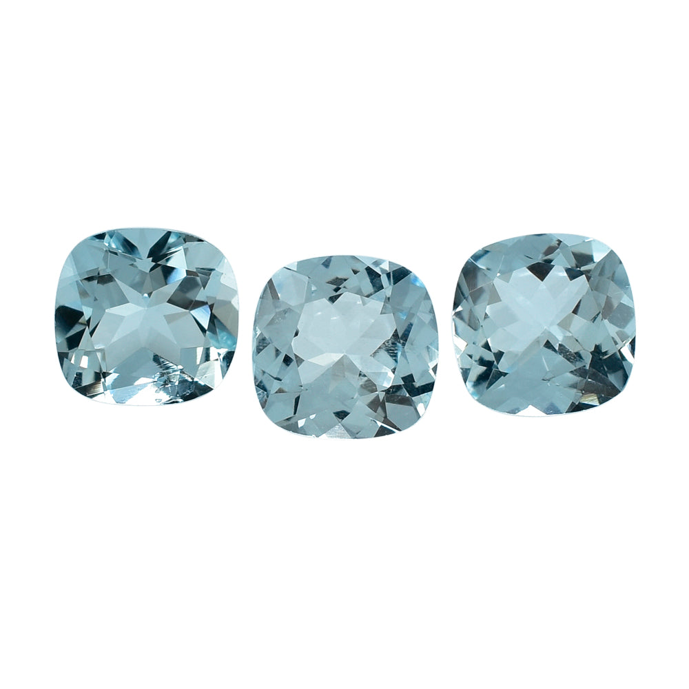 AQUAMARINE CUT CUSHION (A) 6MM 0.82 Cts.