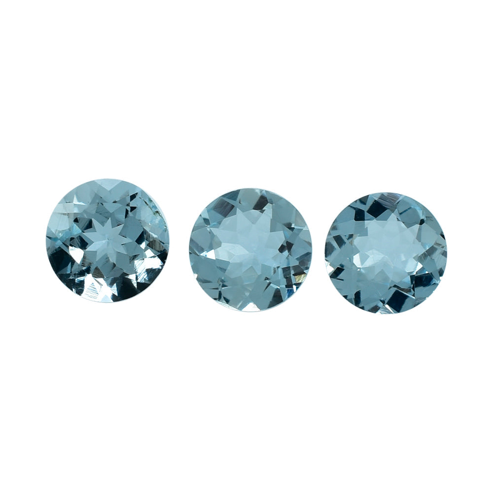 AQUAMARINE CUT ROUND (A+) (SI) 5.50MM 0.55 Cts.