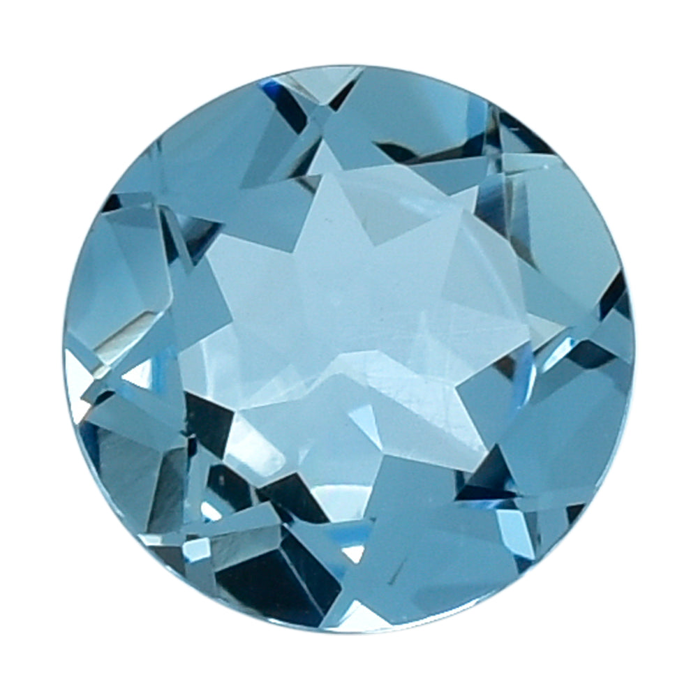 AQUAMARINE CUT ROUND (A++) 6MM 0.70 Cts.