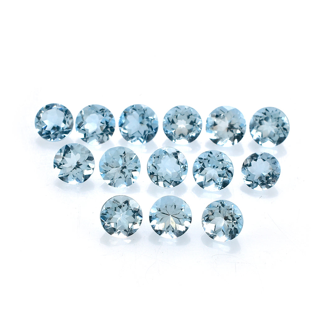 AQUAMARINE CUT ROUND (A++) 5MM 0.43 Cts.