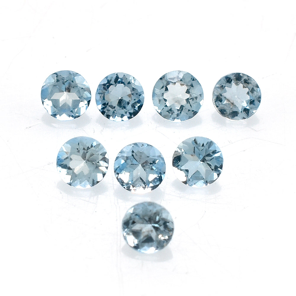 AQUAMARINE CUT ROUND (A++) 3MM 0.07 Cts.