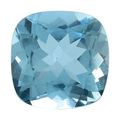 AQUAMARINE CUT CUSHION (A++) 7MM 1.42 Cts.