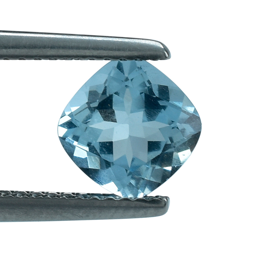 AQUAMARINE CUT CUSHION (A++) 7MM 1.42 Cts.