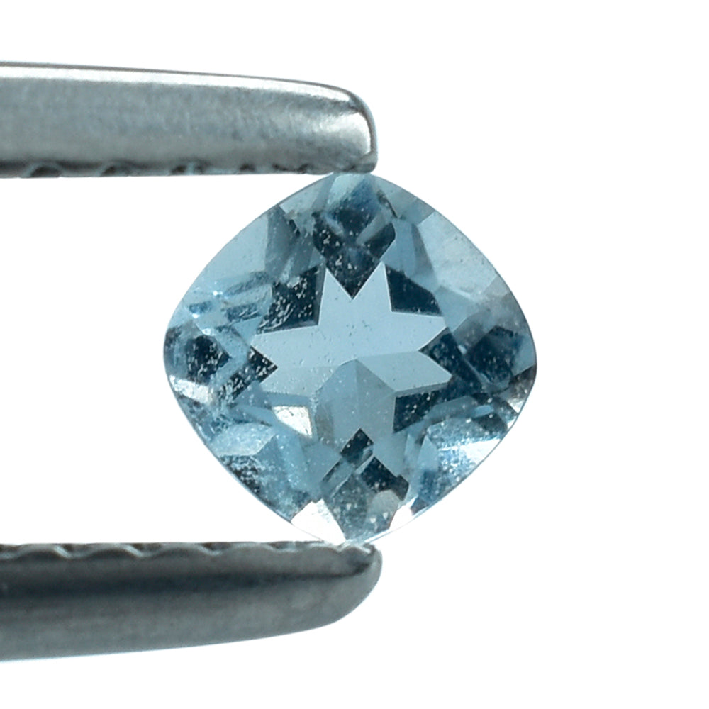 AQUAMARINE CUT CUSHION (A++) 4MM 0.22 Cts.