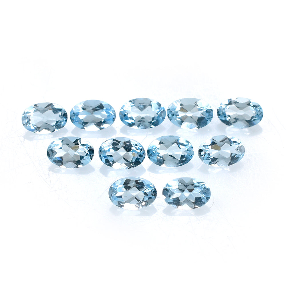 AQUAMARINE CUT OVAL (A++) 6X4MM 0.43 Cts.