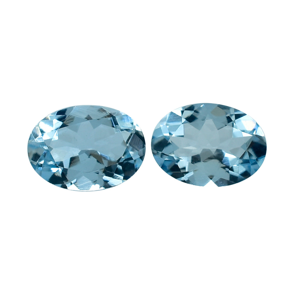 AQUAMARINE CUT OVAL (A++) 7X5MM 0.73 Cts.