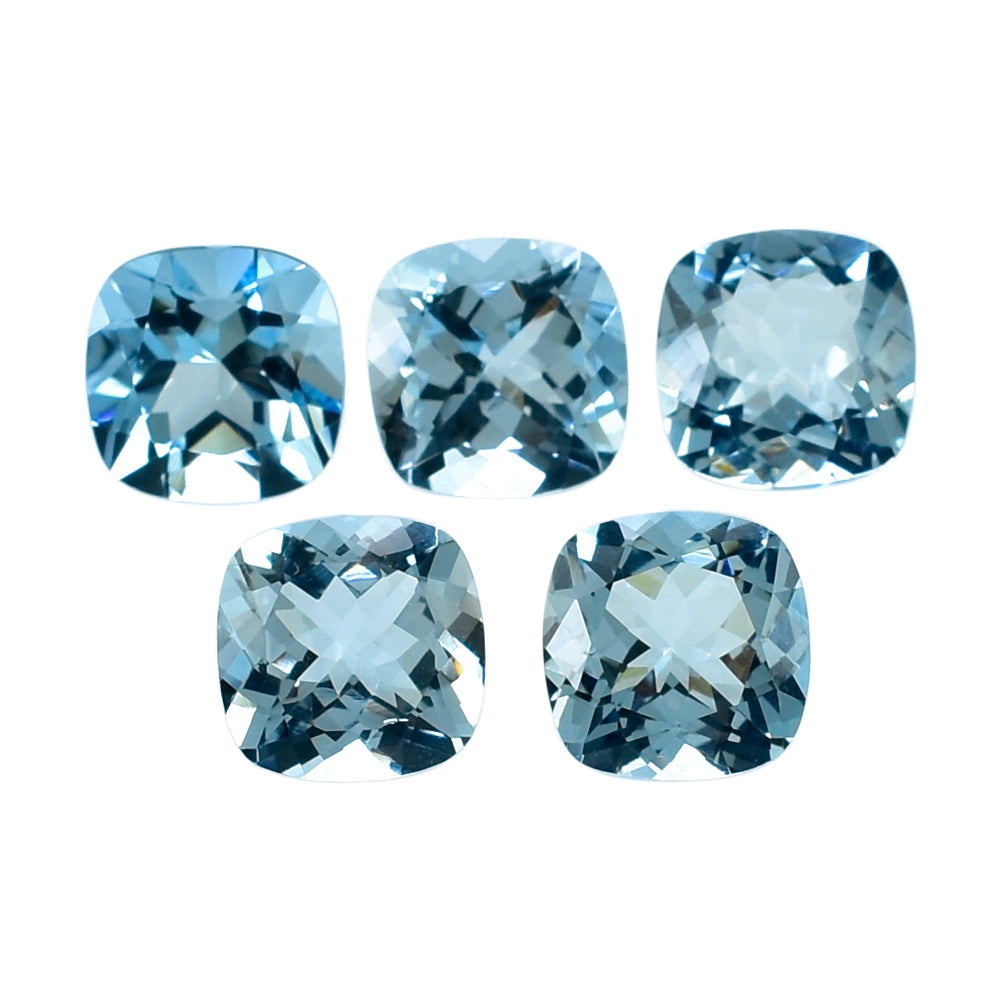 AQUAMARINE CUT CUSHION (A++) 8MM 1.93 Cts.