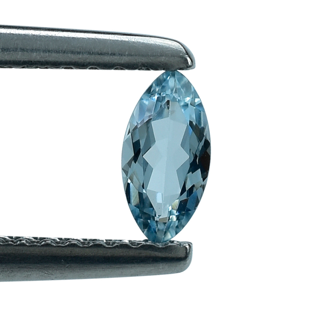 AQUAMARINE CUT MARQUISE (A++) 6X3MM 0.24 Cts.