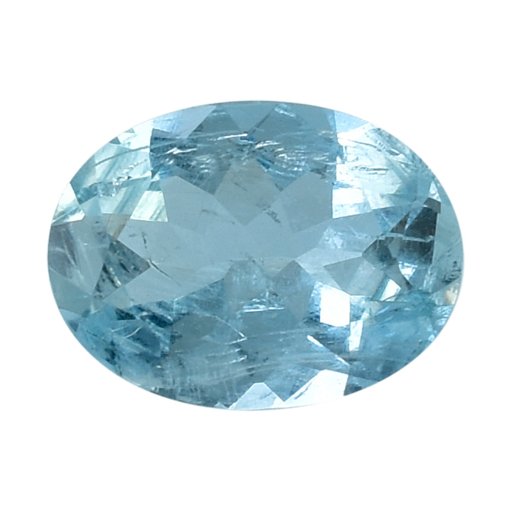 AQUAMARINE CUT OVAL (A++) 8X6MM 1.03 Cts.