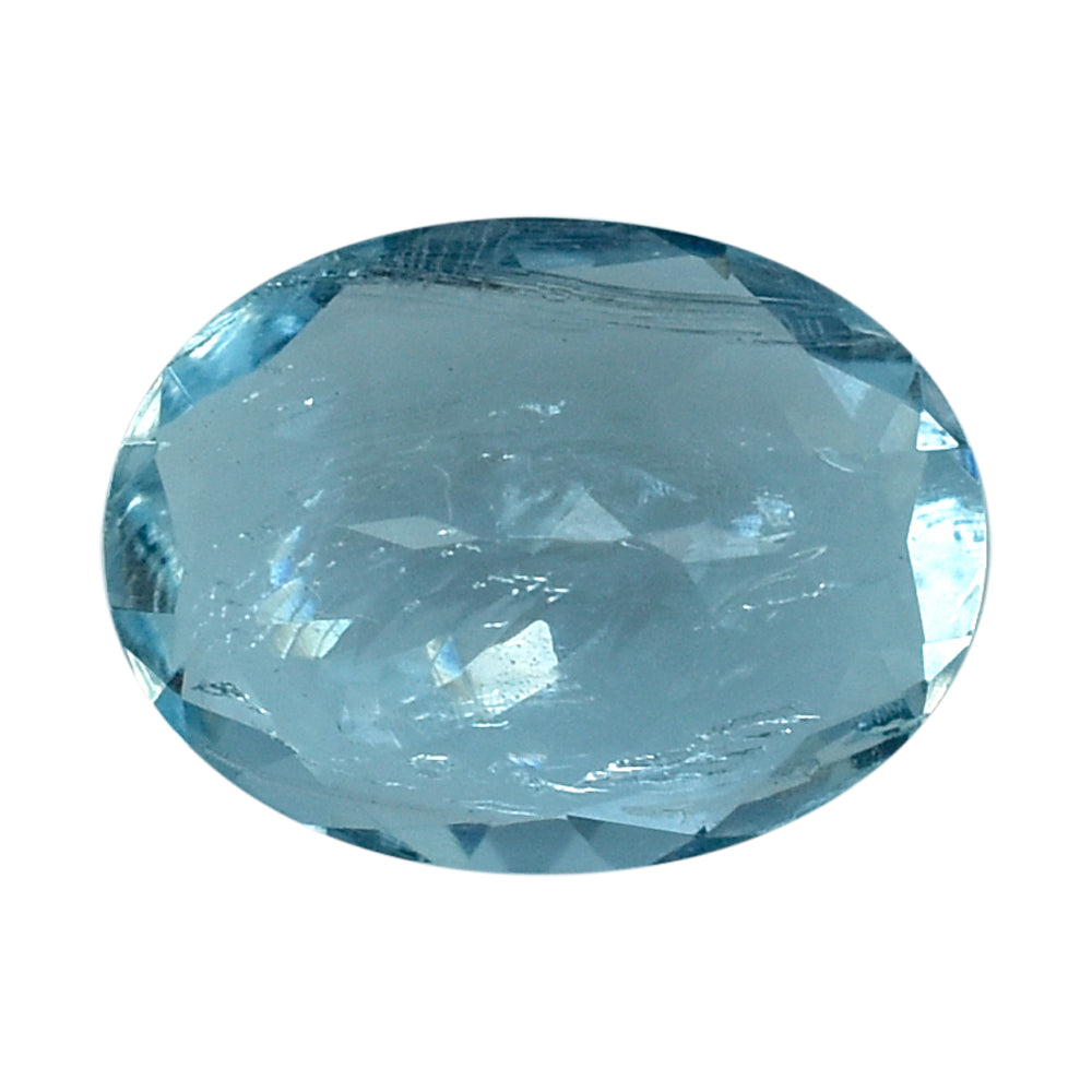 AQUAMARINE CUT OVAL (A++) 8X6MM 1.03 Cts.