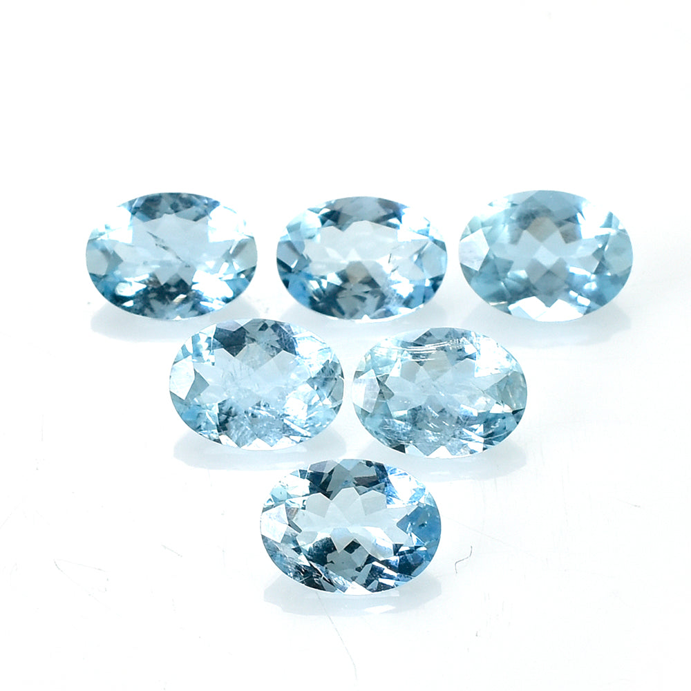 AQUAMARINE CUT OVAL (A++) 8X6MM 1.03 Cts.