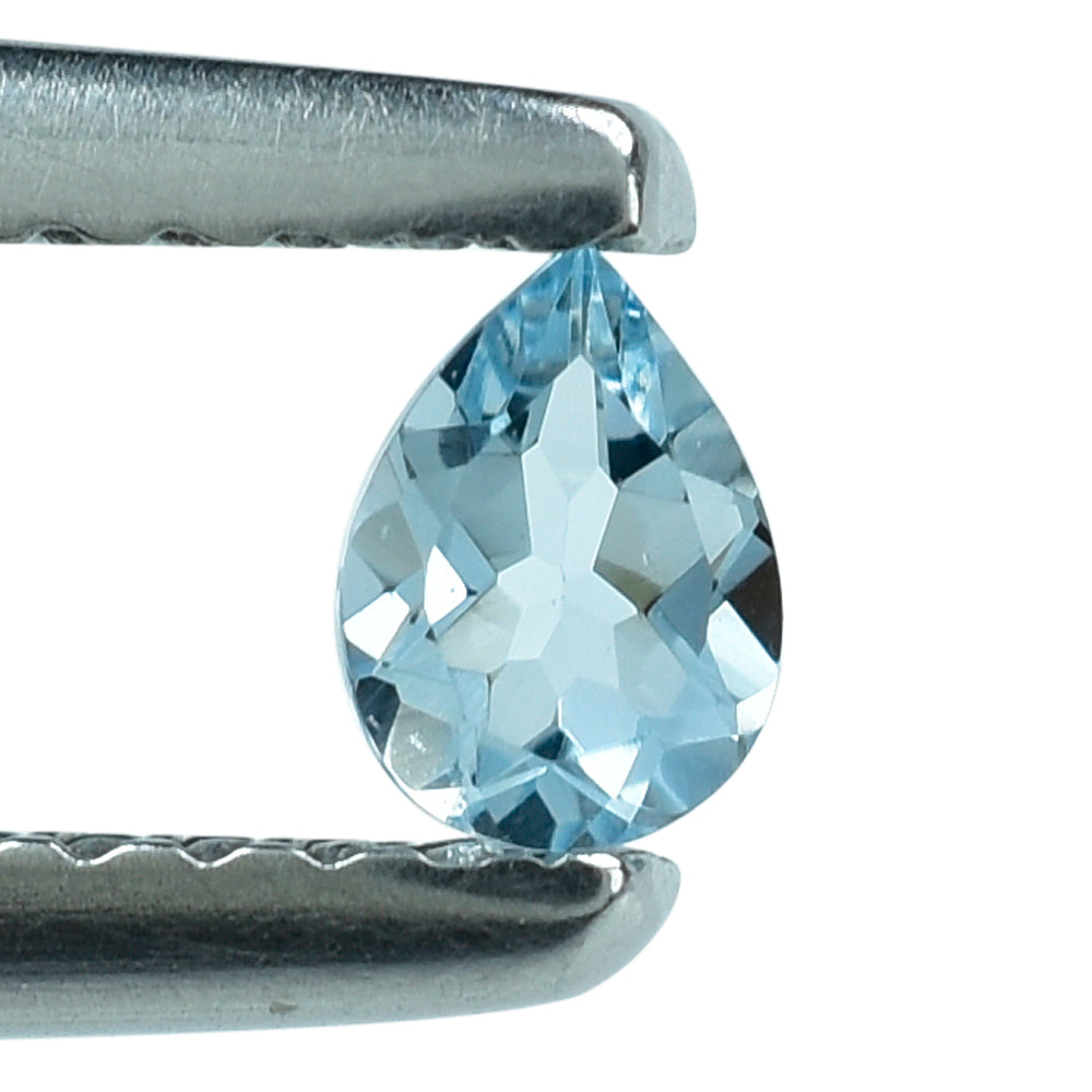 AQUAMARINE CUT PEAR (A++) 4X3MM 0.16 Cts.