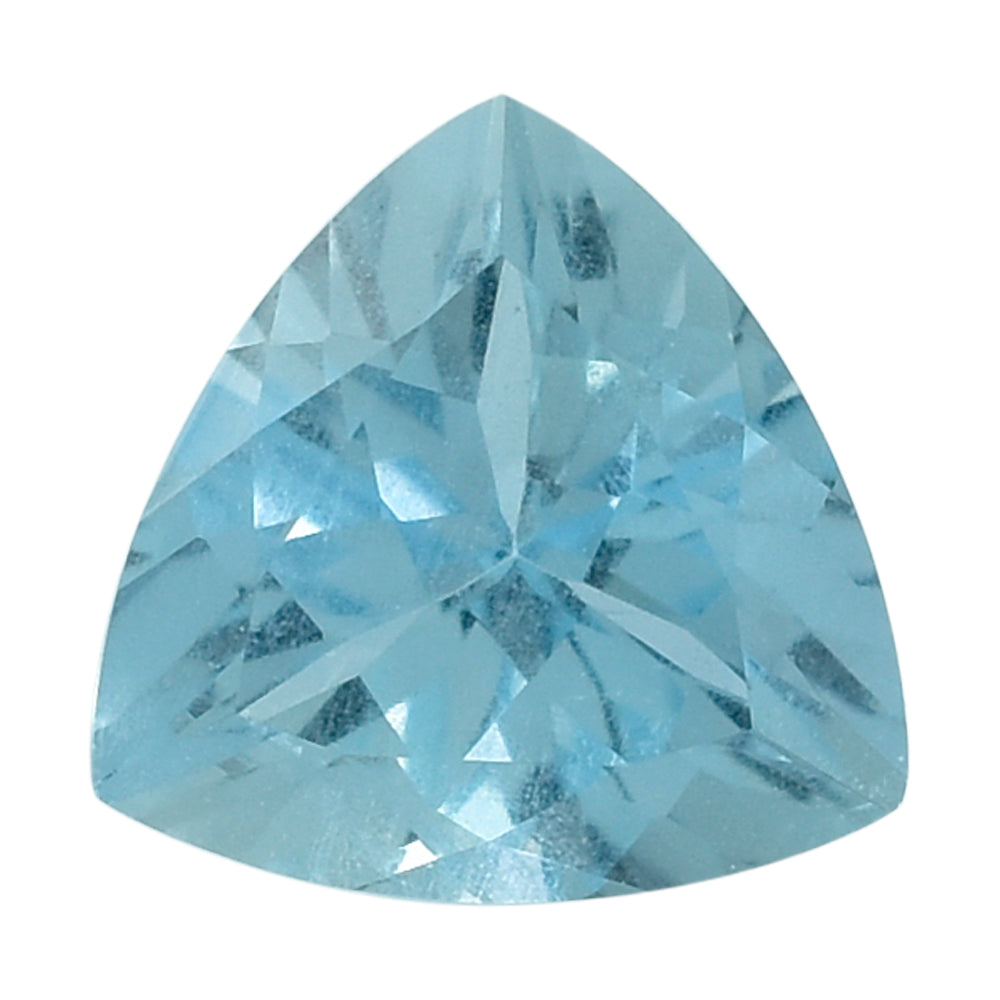 AQUAMARINE CUT TRILLION (A++) (SI) 6MM 0.63 Cts.