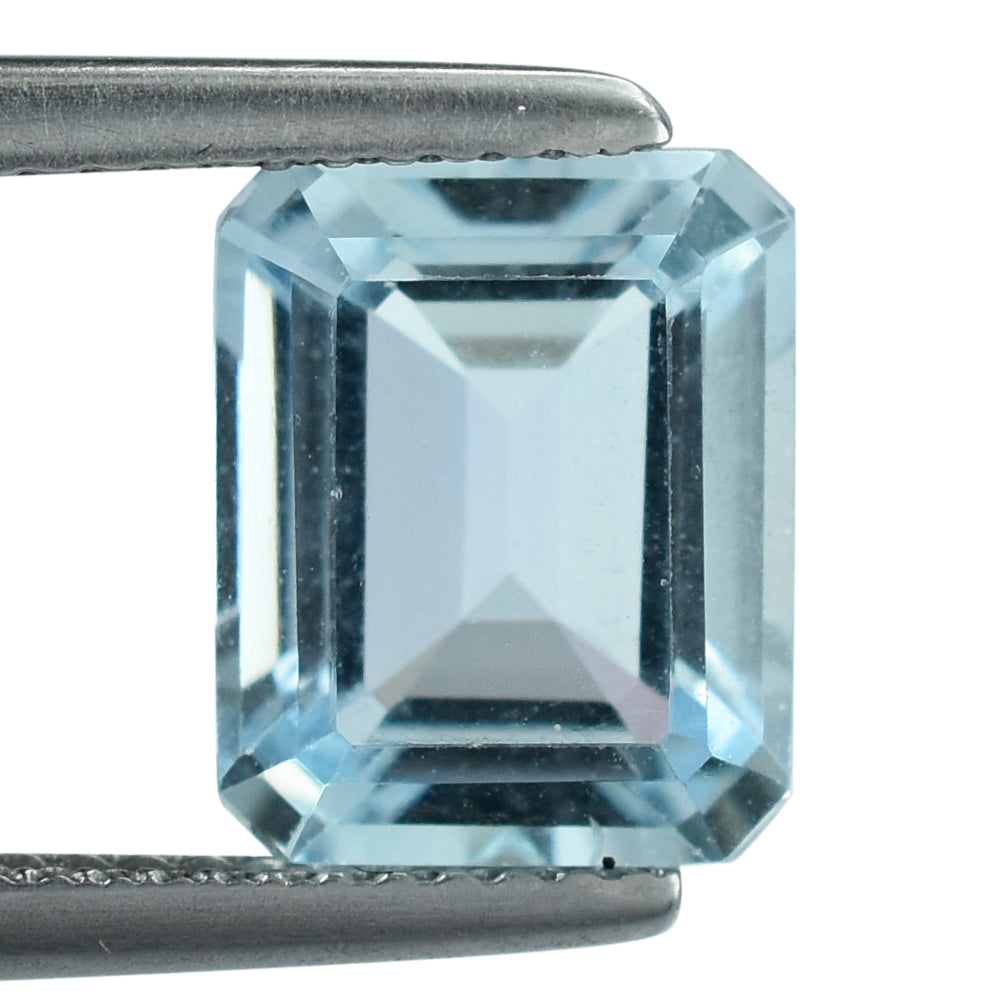 AQUAMARINE CUT OCTAGON (A++/SI) 10X8MM 3.06 Cts.