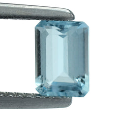 AQUAMARINE CUT OCTAGON (A++) 7X5MM 0.93 Cts.