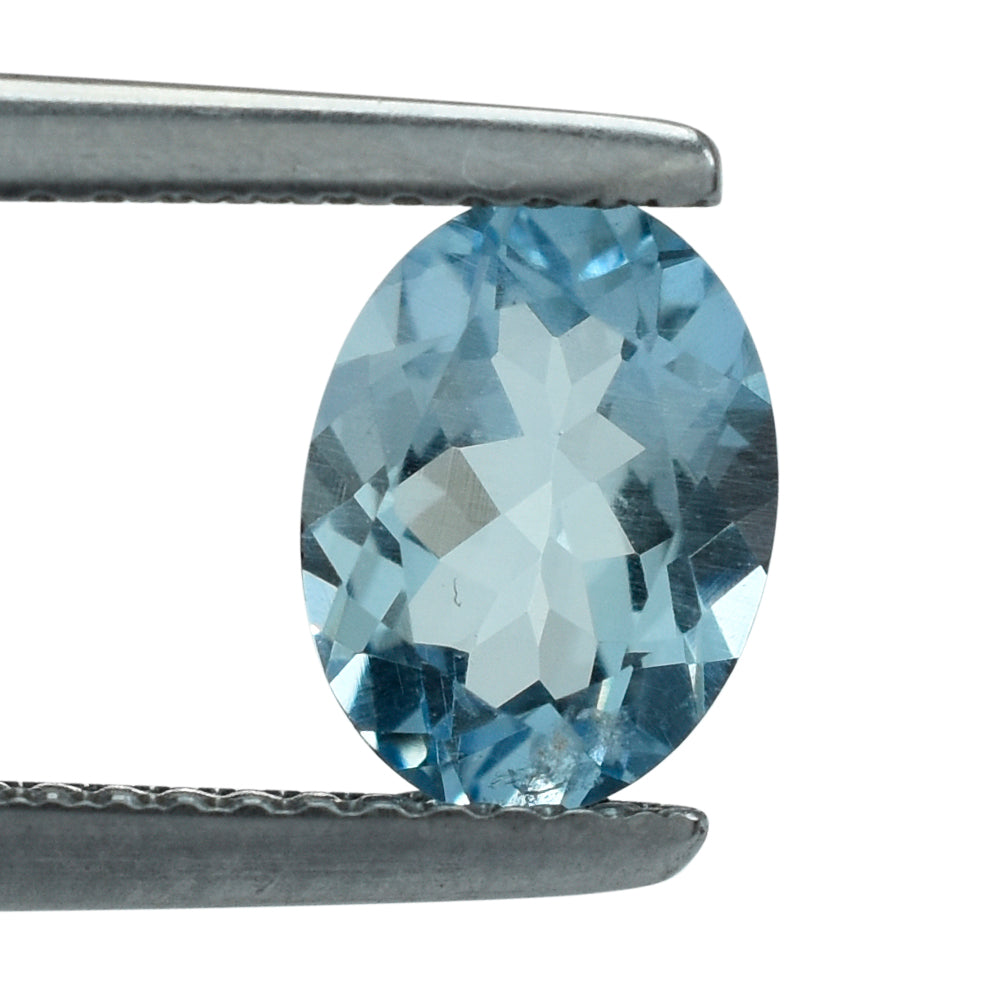 AQUAMARINE CUT OVAL (A++) (SI) 8X6MM 1.14 Cts.
