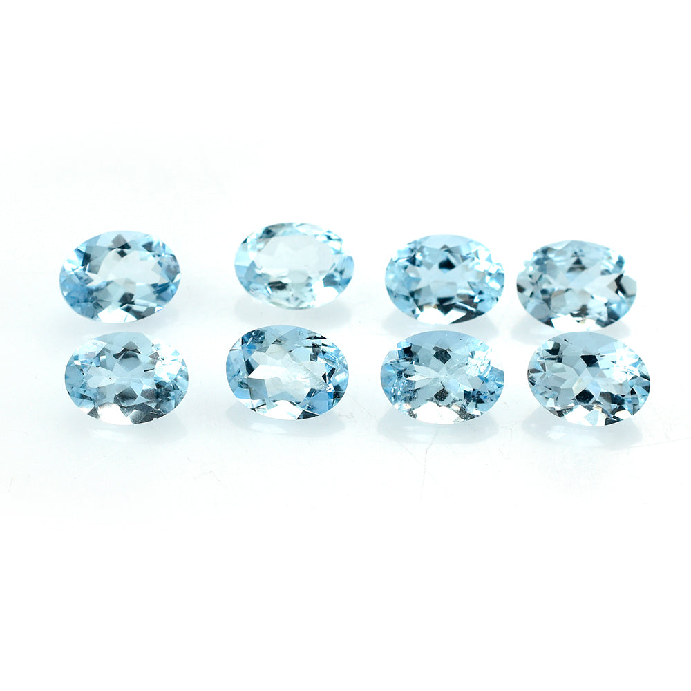 AQUAMARINE CUT OVAL (A++) (SI) 8X6MM 1.14 Cts.