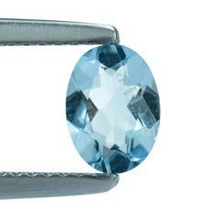 AQUAMARINE CUT OVAL (A++) (HI) 7X5MM 0.55 Cts.