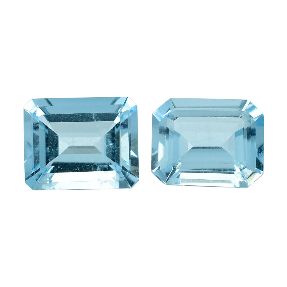 AQUAMARINE CUT OCTAGON (A++) (SI) 10X8MM 2.67 Cts.