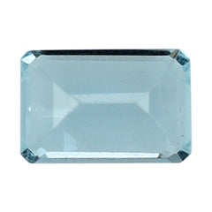 AQUAMARINE STEP CUT OCTAGON (A++) 6X4MM 0.46 Cts.