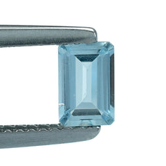 AQUAMARINE STEP CUT OCTAGON (A++) 6X4MM 0.46 Cts.