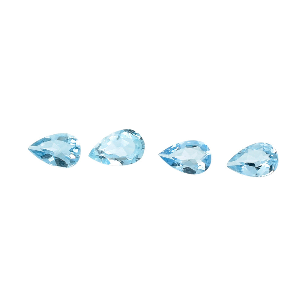 AQUAMARINE CUT PEAR (A++) (SI) 5.50X3MM 0.15 Cts.
