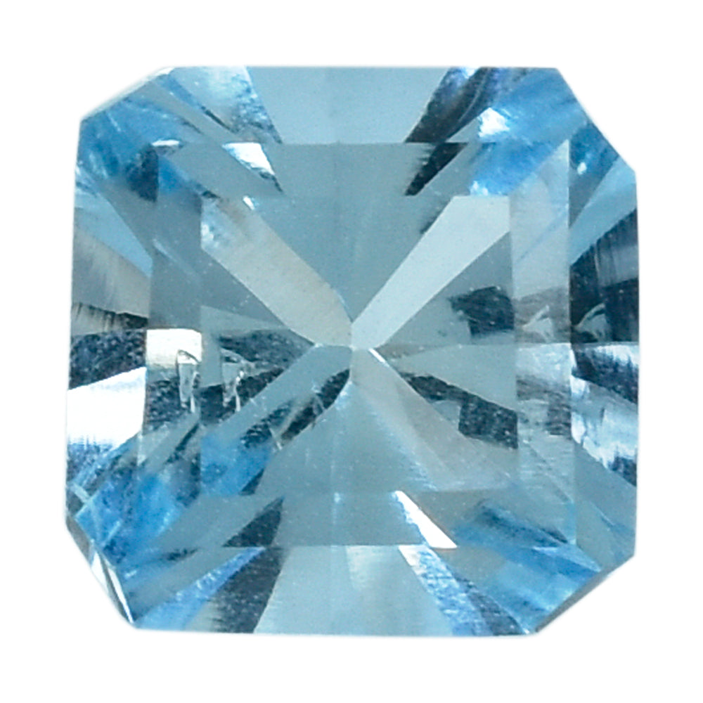 AQUAMARINE ASCHER CUT SQUARE-OCTAGON (A++) 6.00MM 0.90 CTS.