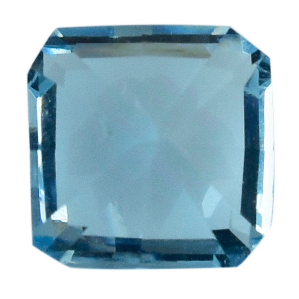 AQUAMARINE ASCHER CUT SQUARE-OCTAGON (A++) 6.00MM 0.90 CTS.