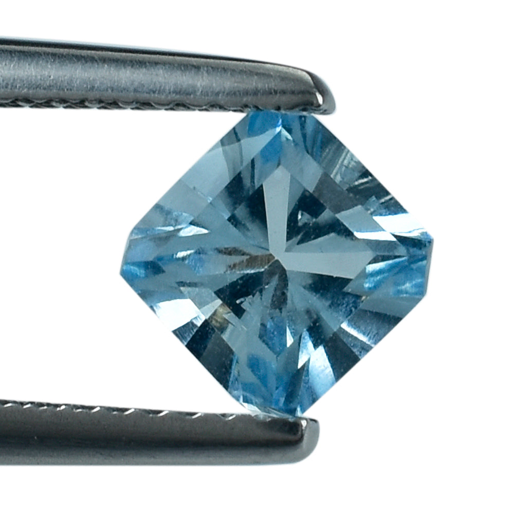 AQUAMARINE ASCHER CUT SQUARE-OCTAGON (A++) 6.00MM 0.90 CTS.