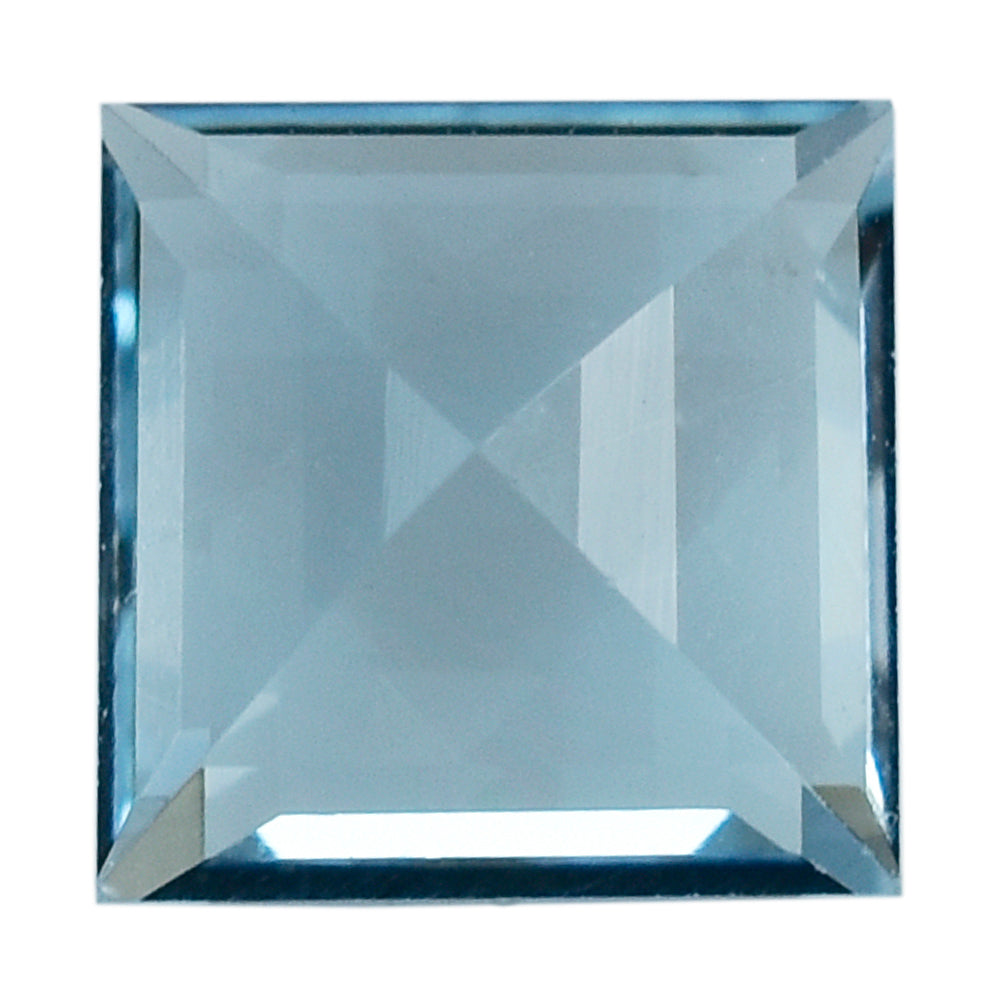 AQUAMARINE CUT SQUARE (A++) 6MM 0.95 Cts.