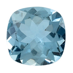 AQUAMARINE CUT CUSHION (A++) (SI) 6MM 0.8 Cts.