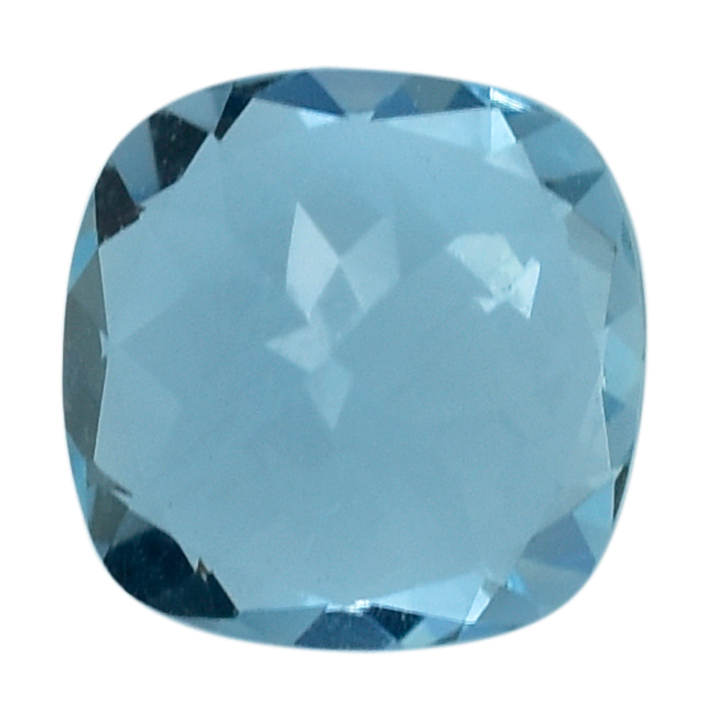 AQUAMARINE CUT CUSHION (A++) (SI) 6MM 0.8 Cts.