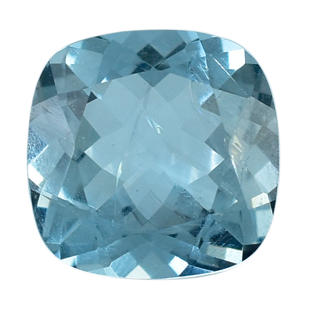 AQUAMARINE CUT CUSHION (A++) (SI) 7MM 1.07 Cts.