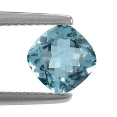 AQUAMARINE CUT CUSHION (A++) (SI) 7MM 1.07 Cts.