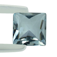 AQUAMARINE BUFFTOP PRINCESS SQUARE 6MM 0.94 Cts.