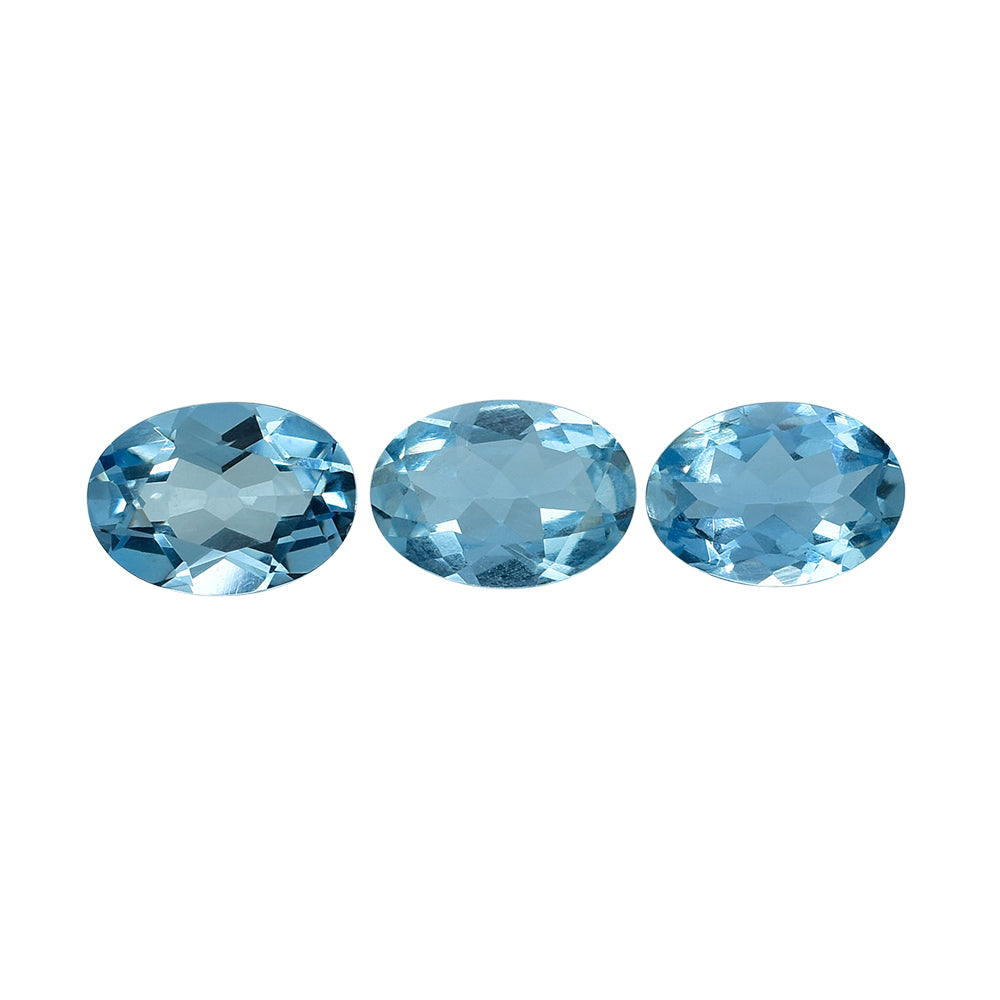 AQUAMARINE CUT OVAL (A+++) 7X5MM 0.35 Cts.