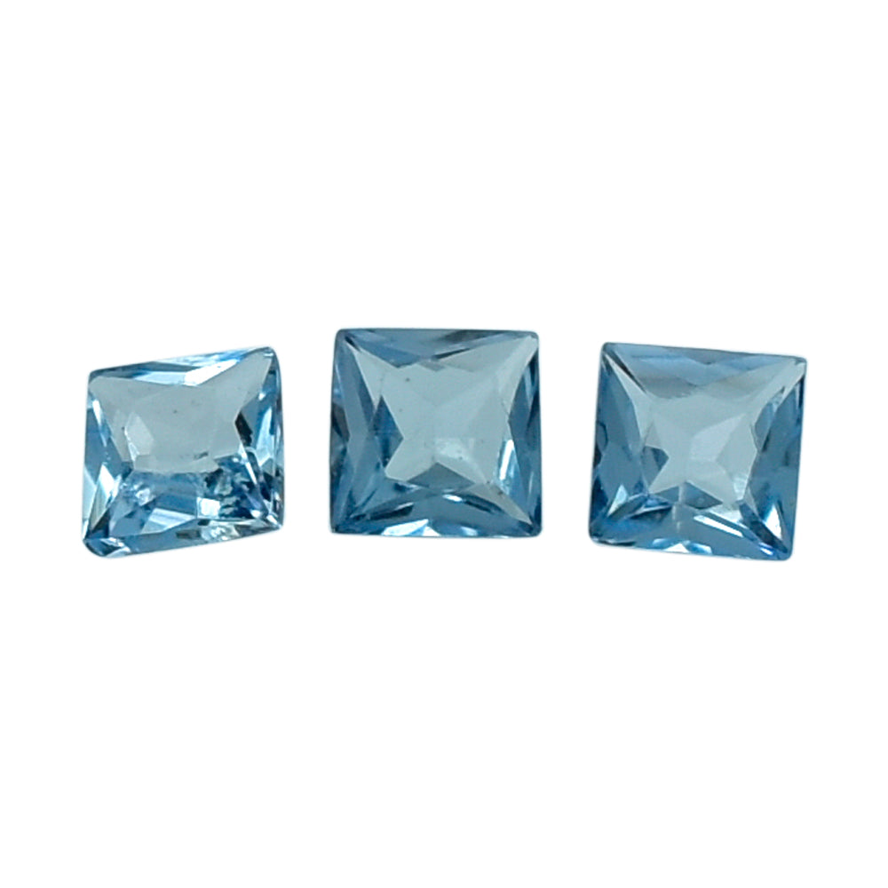 AQUAMARINE PRINCESS CUT SQUARE (A+++) 1.75MM 0.03 Cts.