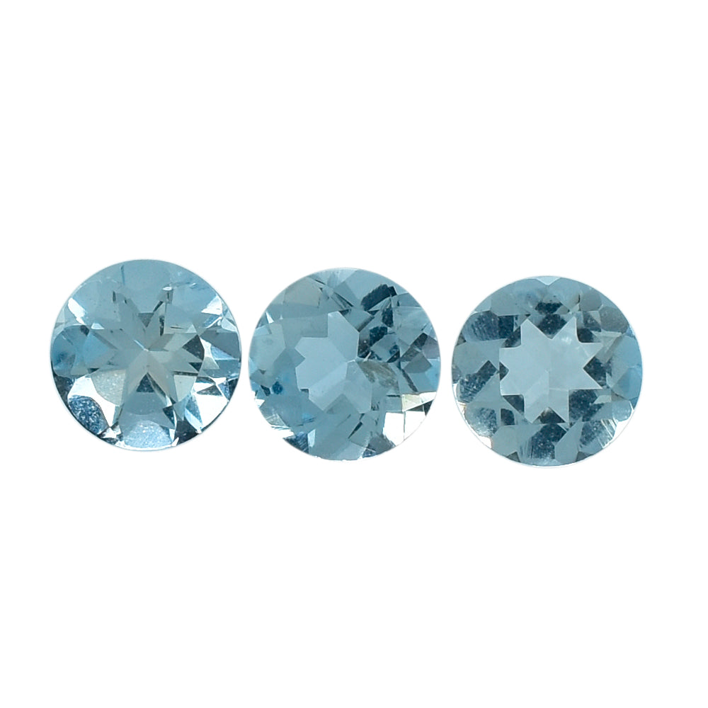 AQUAMARINE CUT ROUND (A+) (SI) 3.60MM 0.15 Cts.