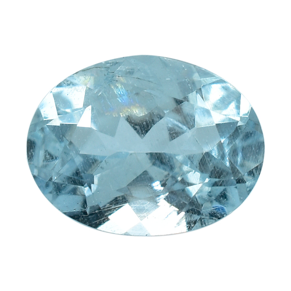 AQUAMARINE CUT OVAL A+/HI 8X6MM 1.15 Cts.