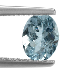 AQUAMARINE CUT OVAL A+/HI 8X6MM 1.15 Cts.