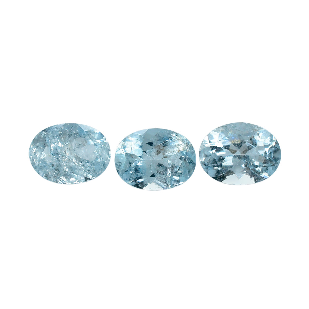 AQUAMARINE CUT OVAL A+/HI 8X6MM 1.15 Cts.